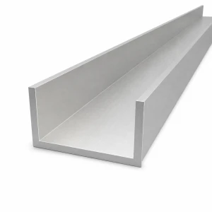 Aluminium U-profil 80×40×5 mm – C/U-profil EN AW-6060, længde 2000 mm