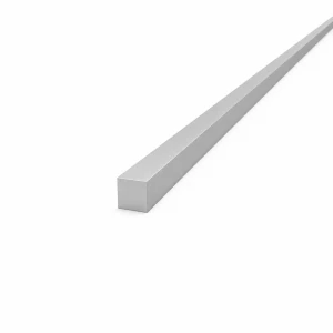 Massiv firkantet aluminiumsstang 12×12 mm EN AW-6060 T64, L=2000 mm