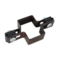Mellemliggende klemme til hegnsplader 60x40 bronze