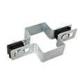 Mellemstykke klemme til hegspaneler 60x40 galvaniseret GPV-700-04 (1)