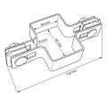 Mellemstykke klemme til hegspaneler 60x40 galvaniseret GPV-700-04 (3)