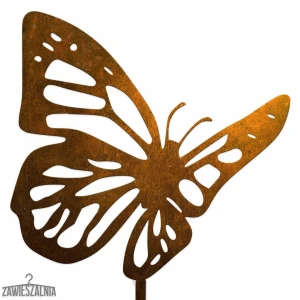 Havepind – havepynt Rusten Sommerfugl i corten stål XL 19×99 cm