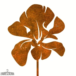 Zawieszalnia – havdekoration Rusten Iris i corten-stål XL 17×96 cm