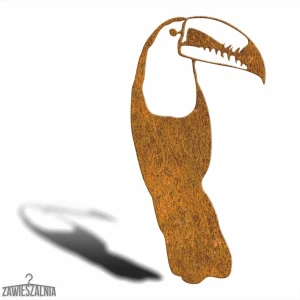 Zawieszalnia – havepynt Toucan i Corten-stål L 23×45 cm