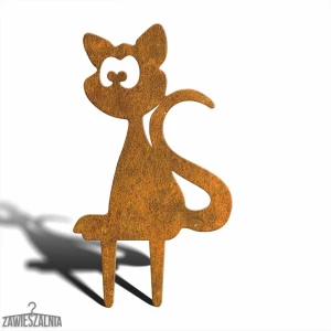 Pupil Ogrodowy – havdekoration Katten Maurycy M i Corten-stål 39 cm