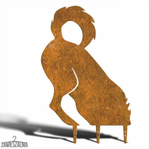 Zawieszalnia – havepynt Rusten Hund Gravehund XL i corten-stål 45×69 cm