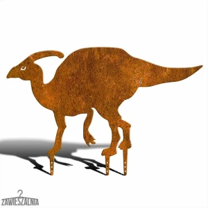 Zawieszalnia – havepynt ståldinosaur Parasaurolophus XXL 90 cm corten