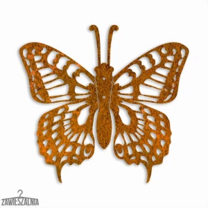 Zawieszalnia – 3D vægdekoration Svalehale Sommerfugl M 31×29 cm corten stål