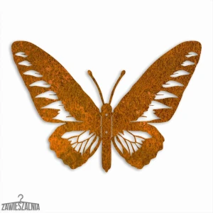 Zawieszalnia – 3D vægdekoration Paradisfugl sommerfugl L 44×30 cm Corten stål