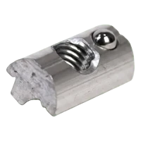 Glideindsats M8 med fjederkugle til PV-profil – aluminium 6060