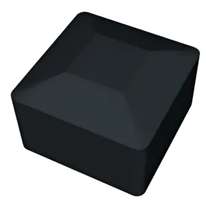 Sort endeprop til PV-monteringsprofil 40×40 mm – LLDPE type 1