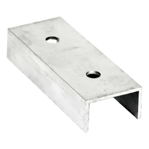 Samlestykke til PV-monteringsprofil i aluminium 120 mm – U-profil 25×45×25