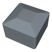 Grå LLDPE-endestykprop til PV-monteringsprofil 40×40 mm – type 1
