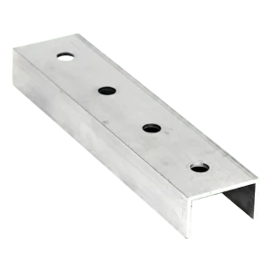 PV monteringsprofil-forbinder aluminium 20 cm – U-profil 25×45×25 mm