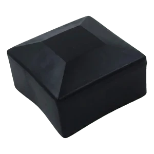 Sort LLDPE-endeprop til PV-monteringsprofiler 40×40 mm – type 2