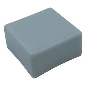 Grå flad endeprop af LLDPE til PV-monteringsprofiler 40×40 mm – type 3