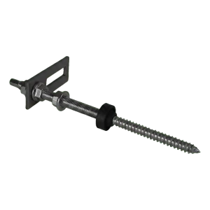 Dobbeltgevindbolt M10×200 med adapter 80×30 mm til PV-montage