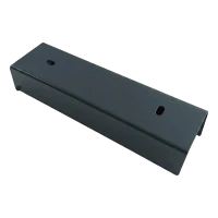 C-profil til hegnssokkel 200×55 mm – galvaniseret stål, antracit