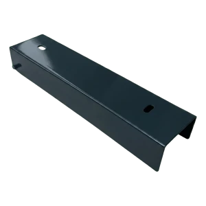 U-profil til hegnssokkel 250×55 mm – galvaniseret stål, antracit