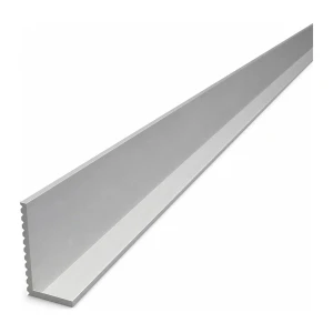 Ulige aluminiumsvinkel riflet 40×20×2,6 mm – L-profil, længde 2000 mm