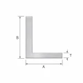 Ulige vinkelprofil aluminium 40×20×2,6 mm – L-profil, længde 2000 mm 001-702 (2)