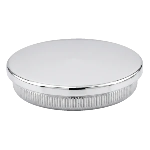 Flad indslagningsprop til gelanderror Ø42,4 mm AISI 304 blank