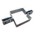 Firkantet mellembeslag til panelhegn 100×100 mm, galvaniseret 001-617 (1)
