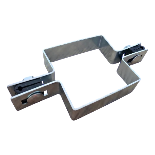 Firkantet mellembeslag til panelhegn 100×100 mm, galvaniseret 001-617 (1)