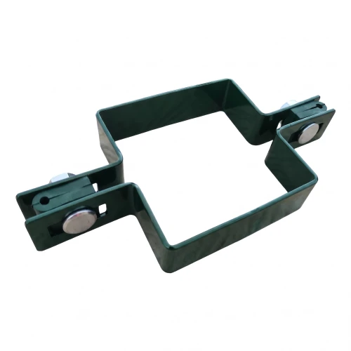 Panelklemme til hegn, mellemliggende, kvadratisk 80×80 mm, gron RAL 6005 001-614 (1)