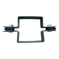 Panelklemme til hegn, mellemliggende, kvadratisk 80×80 mm, gron RAL 6005 001-614 (2)