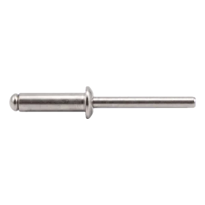 Blindnitte i rustfrit stål A2/A2 ISO 15983 3,0×10 mm – fladt hoved, åben – karton med 500 stk.