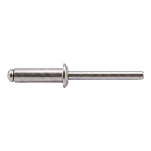Blindnitte i rustfrit stål A2/A2 ISO 15983 5,0×10 mm – fladt hoved, åben – karton med 500 stk.