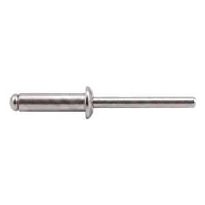 Blindnitte i rustfrit stål A2/A2 ISO 15983 4,0×18 mm – fladt hoved, åben – karton med 500 stk.