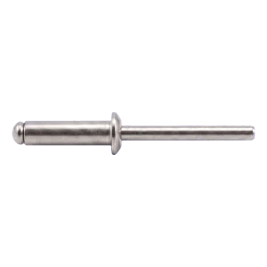 Blindnitte i rustfrit stål A4/A4 ISO 15983 4,0×12 mm – fladt hoved, åben – karton med 500 stk.