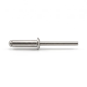 Blindnitte i rustfrit stål A2/A2 ISO 15983 4,0×20 mm – fladt hoved, åben – karton med 500 stk.