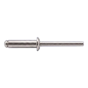 Blindnitte i rustfrit stål A4/A4 ISO 15983 3,0×12 mm – fladt hoved, åben – karton med 500 stk.