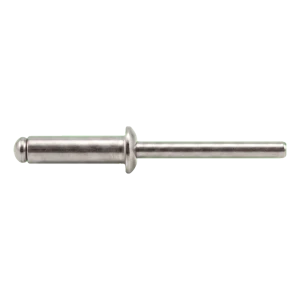 Blindnitte i rustfrit stål A2/A2 ISO 15983 5,0×16 mm – fladt hoved, åben – karton med 500 stk.