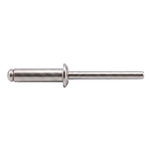 Blindnitte i rustfrit stål A2/A2 ISO 15983 6,0×10 mm – fladt hoved, åben – karton med 250 stk.