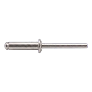 Blindnitte i rustfrit stål A2/A2 ISO 15983 3,2×10 mm – fladt hoved, åben – karton med 500 stk.