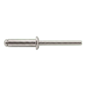 Blindnitte i rustfrit stål A4/A4 ISO 15983 5,0×10 mm – fladt hoved, åben – karton med 500 stk.