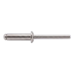 Blindnitte i rustfrit stål A2/A2 ISO 15983 5,0×20 mm – fladt hoved, åben – karton med 250 stk.