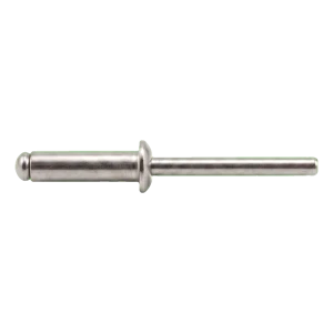 Blindnitte i rustfrit stål A2/A2 ISO 15983 6,0×16 mm – fladt hoved, åben – karton med 250 stk.