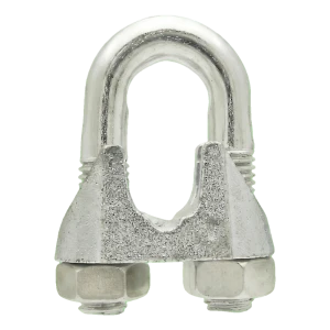 Galvaniseret wireklemme 8 mm – U-bolt wireklemme, svarende til DIN 741