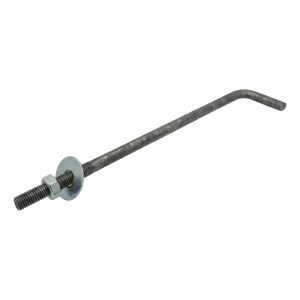 Vinklet ankerbolt type L (murremsanker) M14 × 450 mm, sort