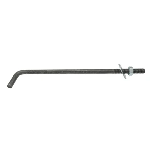 Bøjet skruebolt type L (murremsanker) M14 × 500 mm, sort