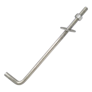 L-formet ankerbolt M14×400 mm – forankring til murremme, galvaniseret