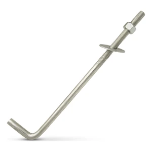 Ankerbolt L-form (bøjet skruebolt) M12×450 mm – galvaniseret