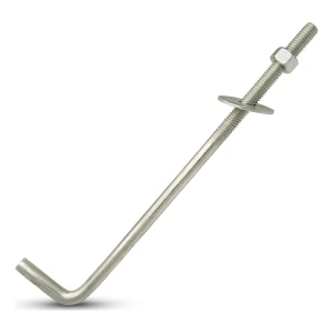 Ankerbolt L-form (bøjet skruebolt) M12×500 mm – galvaniseret