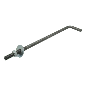 L-formet ankerbolt til murrem (bøjet skrueforbindelse) M14×400 mm – sort