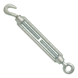 Vantskrue krog/øje galvaniseret M10×125 mm, DIN 1480